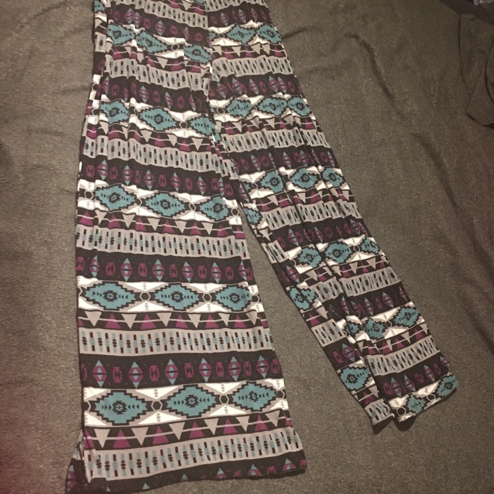 Soft Flowing Multi-colored Dress Pants